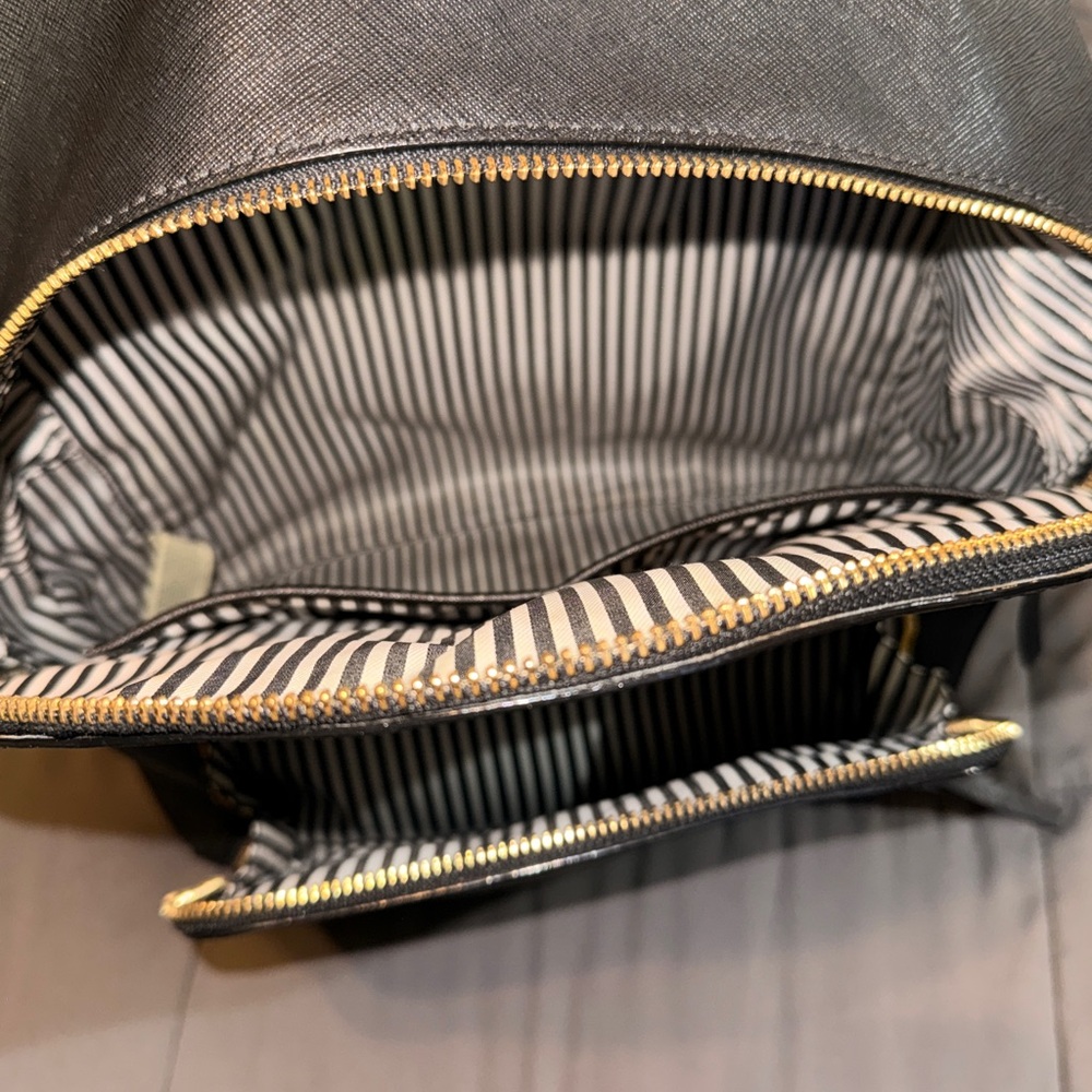 Kate Spade Gray Backpack with Gold Accents - Picture 11 of 15